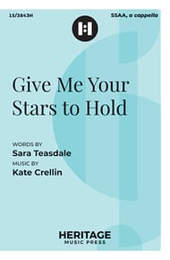 Give Me Your Stars to Hold SSAA choral sheet music cover Thumbnail